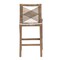 Bali & Pari Poltak Modern Bohemian Grey Natural Kubu Rattan and Mahogany Wood Counter Stool 245-13717-ZORO - alternate 2